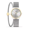 Bering Klasszikus Ezüst női karóra és karkötő 12131-014-GWP-SET
