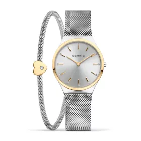   Bering Klasszikus Ezüst női karóra és karkötő 12131-014-GWP-SET