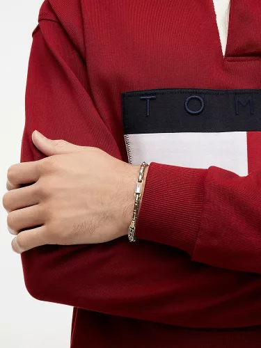 Tommy Hilfiger 3D Flag Gold-Plated férfi karkötő 2790675