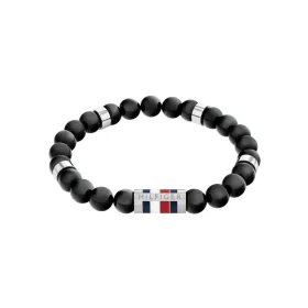 Tommy Hilfiger acél és ónix férfi karkötő 2790712