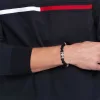 Tommy Hilfiger acél és ónix férfi karkötő 2790712
