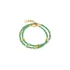 Coeur de Lion Joyful zöld-arany női karkötő ajándék fülbevalóval 4460-30-0516SET