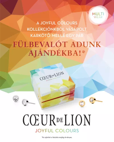 Coeur de Lion Joyful női karkötő ajándék fülbevalóval 4460-30-1600SET