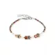 Coeur de Lion Mini Cubes Mocha Mousse női karkötő 4567-30-1100