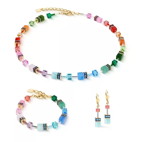 Coeur de Lion GeoCUBE Iconic Precious Rainbow női karkötő 4905-30-1520