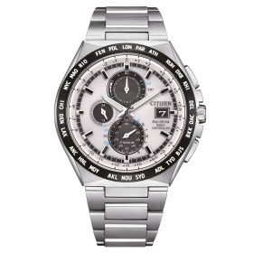   Citizen Rádióvezérlésű világidő óra Super Titanium™ anyagból készült Eco-Drive férfi karóra AT8238-84A