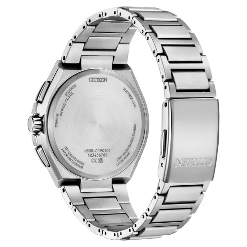 Citizen Rádióvezérlésű világidő óra anyagból Super Titanium™ Eco-Drive-val férfi karóra AT8238-84M