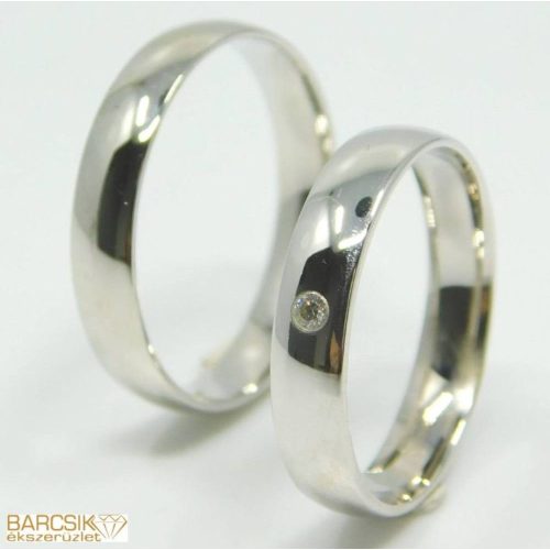 Fehér arany karikagyűrűk COMF4A,50-es méret