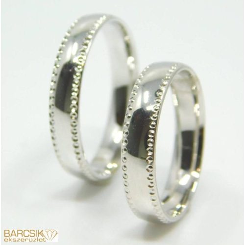 Fehér arany karikagyűrűk COMF4AB,49-es méret