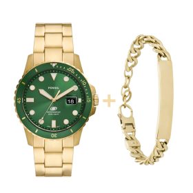 Fossil férfi karóra és karkötő szett FS5950+JF04465710