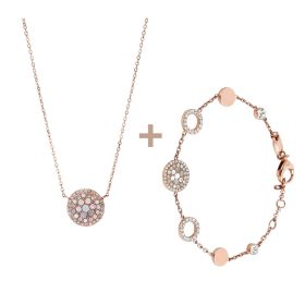   Fossil női nyaklánc és karkötő szett JF01740791+JF01739791