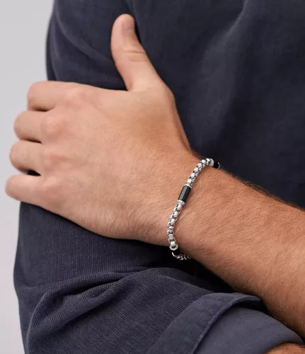 Fossil Achát férfi karkötő JF04604040