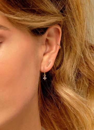 Jackie Gold női arany karika fülbevaló JKE22.263