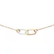  Jackie Gold bicolor láncszemes női arany nyaklánc JKN24.482