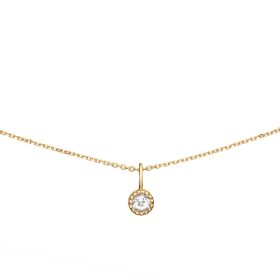 Jackie Gold női arany nyaklánc topázzal JKN25.511