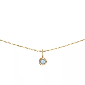 Jackie Gold női arany nyaklánc kék topázzal JKN25.512