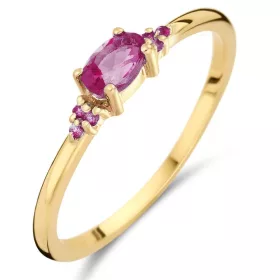 Jackie Gold női arany gyűrű pink topázzal JKR24.450-52