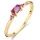 Jackie Gold női arany gyűrű pink topázzal JKR24.450-52