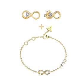   Guess női karkötő és fülbevaló szett JUBB03270JWYGS+JUBE02182JWYGT
