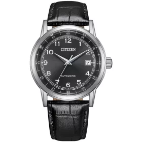   Citizen Automatic fekete bőrszíjas férfi karóra NJ0210-05E