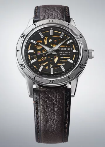 Seiko Presage Style 60s Elegant yet Rugged Biker Style Skeleton férfi karóra SSA461J1