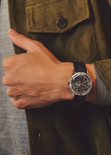 Seiko Presage Style 60s Elegant yet Rugged Biker Style Skeleton férfi karóra SSA461J1