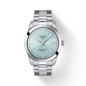   Tissot Gentelman Powermatic 80 Silicium Baby Blue férfi karóra T127.407.11.351.00