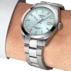 Tissot Gentelman Powermatic 80 Silicium Baby Blue férfi karóra T127.407.11.351.00